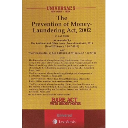 Universal's Prevention of Money-Laundering Act, 2002 Bare Act 2023 (PMLA) | LexisNexis